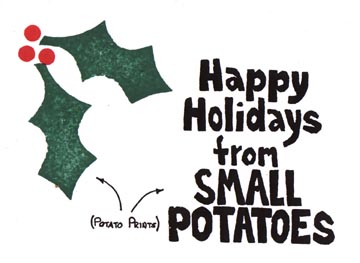Potato Print Card